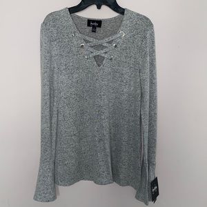 Fuzzy Solid Sweater Knit